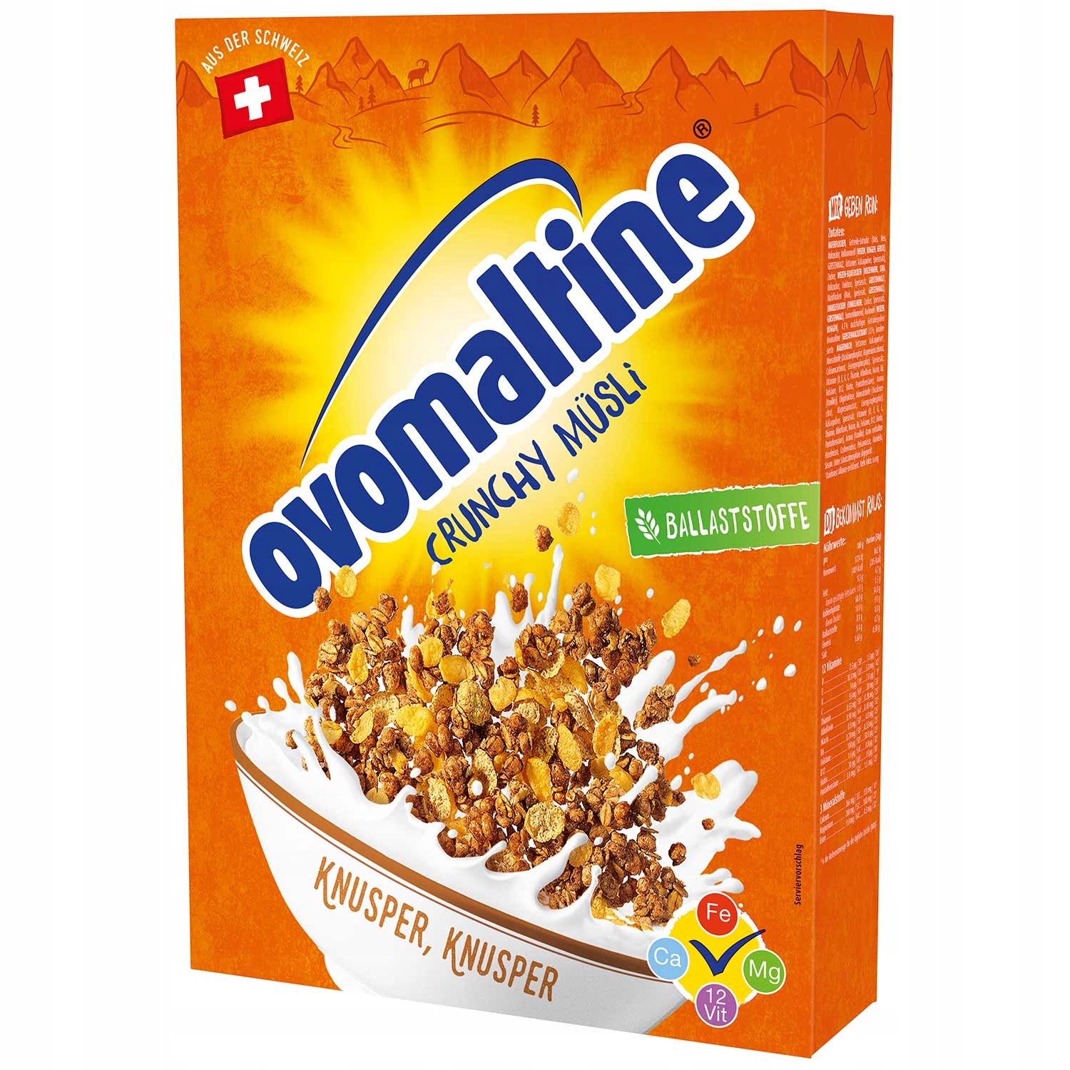 Musli Czekoladowe Zbożowe Ovomaltine 450g Z CHE