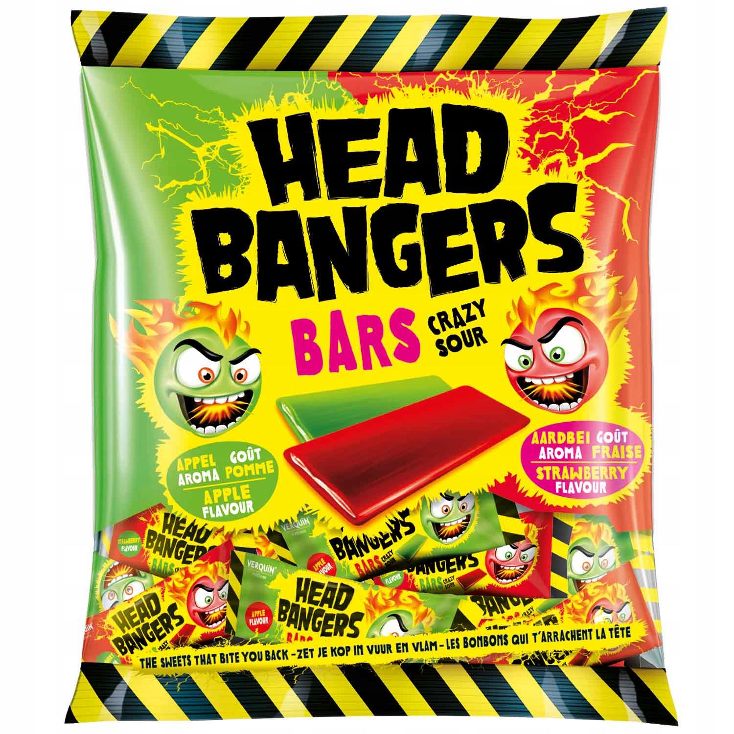 Bardzo kwaśne gumy Head Bangers 200g z Niemiec