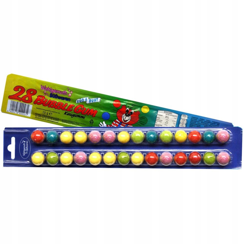 Gumy Owocowe Do Żucia Kulki 28sztuk 70g z Niemiec