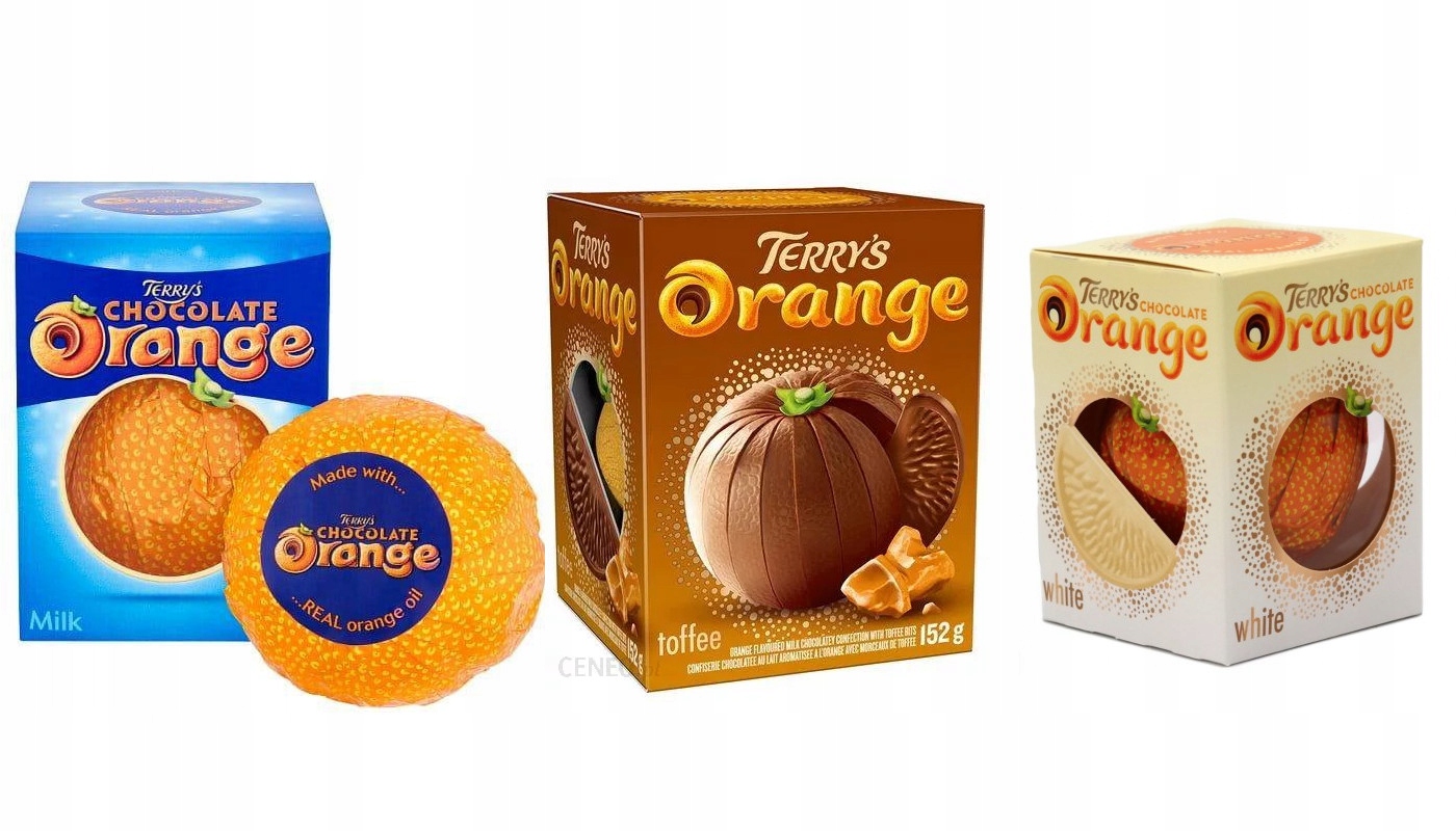 Zestaw Orange Pomarańcz Toffi Biała Terry's 147g