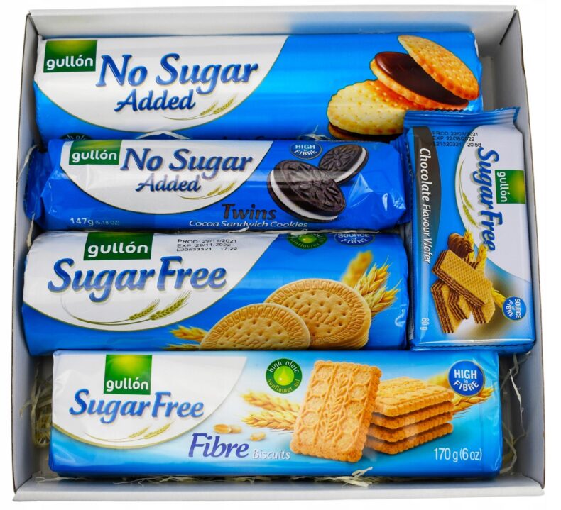 Kosz Prezentowy Słodycze Bez Cukru dla Diabetyków