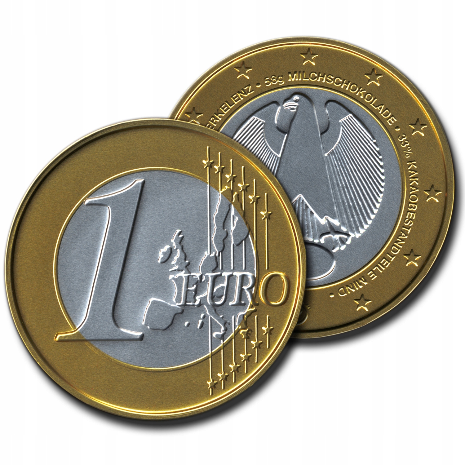 Czekoladowe Monety Euro Mleczne 180 sztuk HL