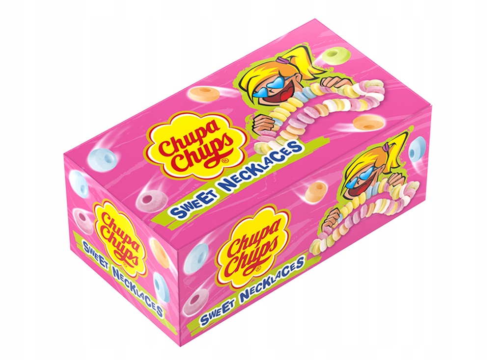 Pudrowy Naszyjnik Chupa Chups Necklaces 24 szt