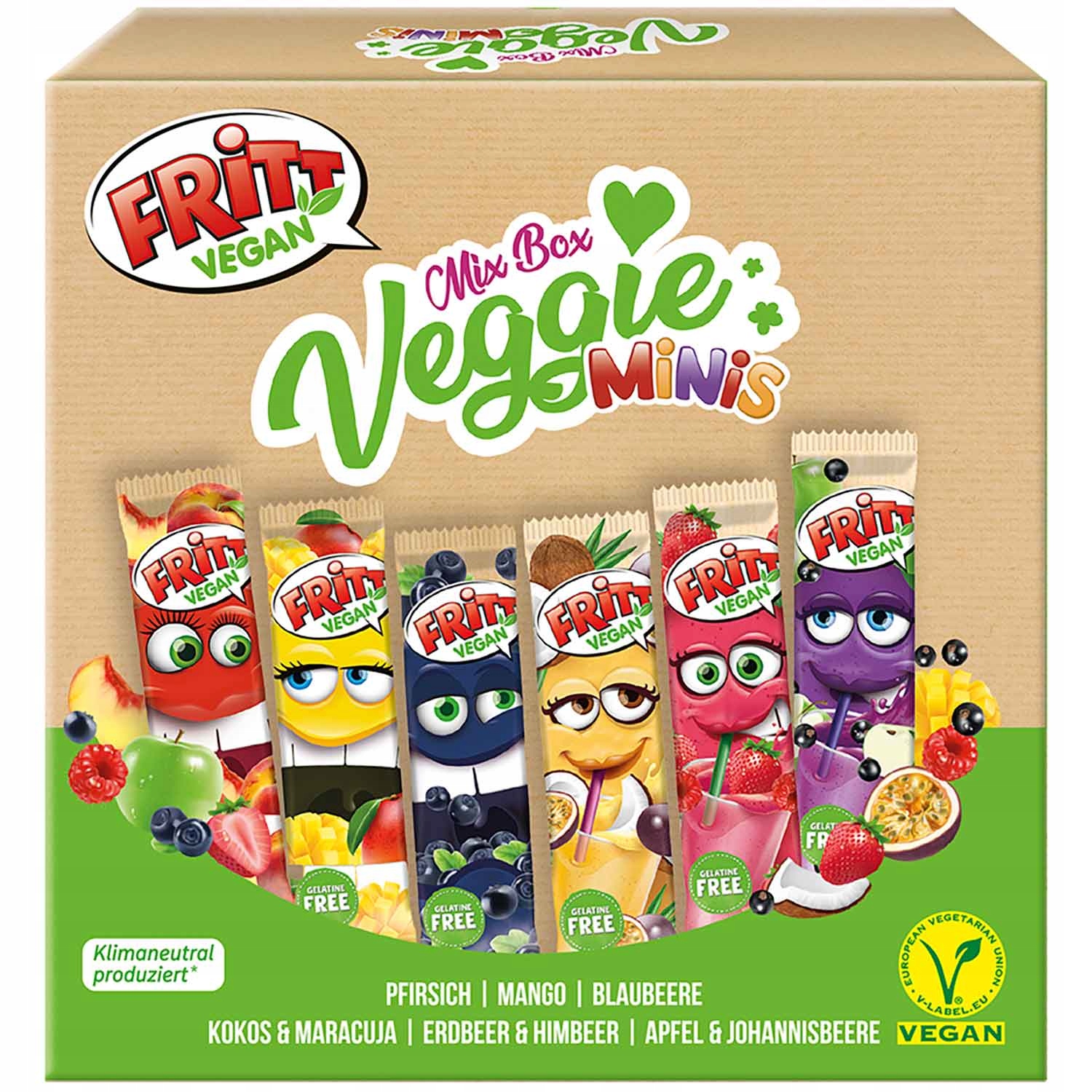 Fritt Wegańska Mieszanka Owocowa W Pudełku 200g DE