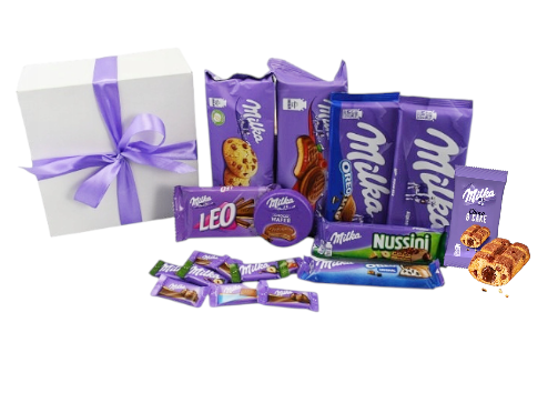 Upominek Zestaw Słodycze Milka Ciastka Czekolada