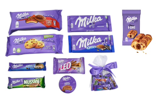 Upominek Zestaw Słodycze Milka Ciastka Czekolada