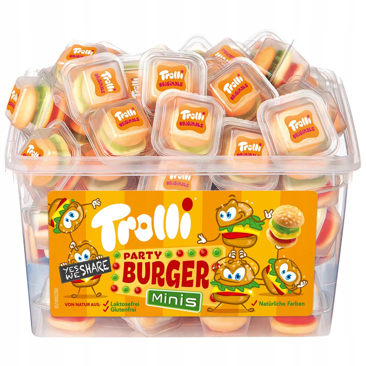 Żelki Trolli Mini Burger 10gX60 sztuk DE