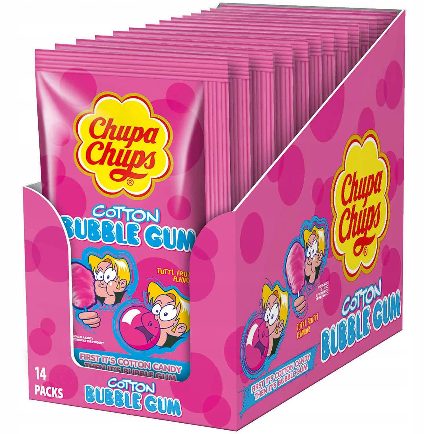 Chupa Chups Guma do Żucia Wata Cukrowa 14sztuk ESP