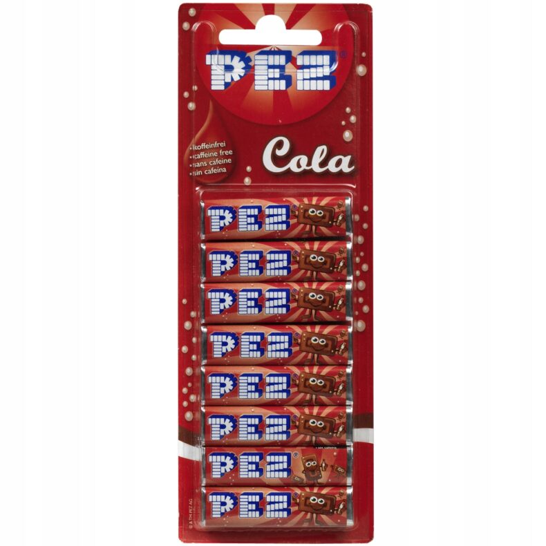 Cukierki PEZ Cola Pudrowe 8 sztuk 68g Z Austri