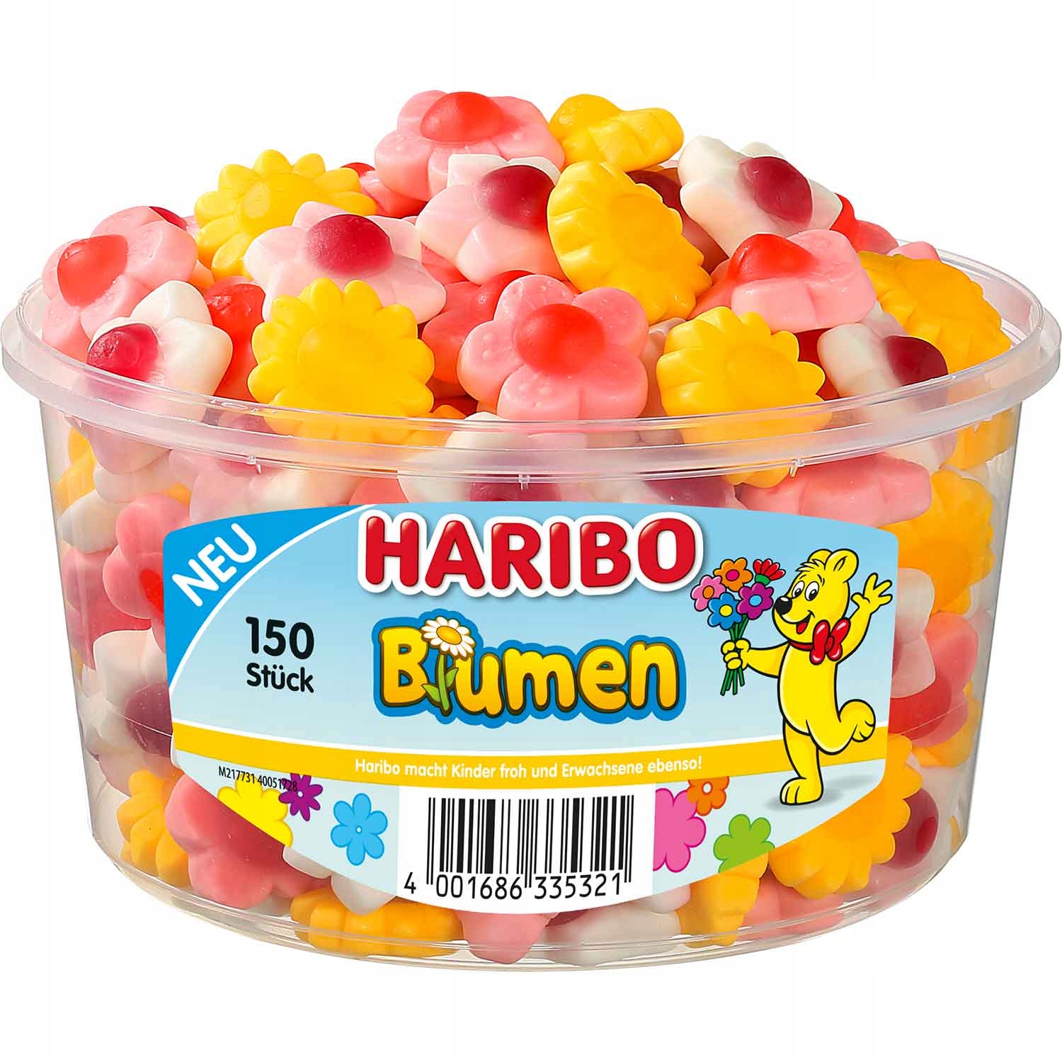Haribo Kolorowe Kwiaty Galaretka 150 szt 1020g DE