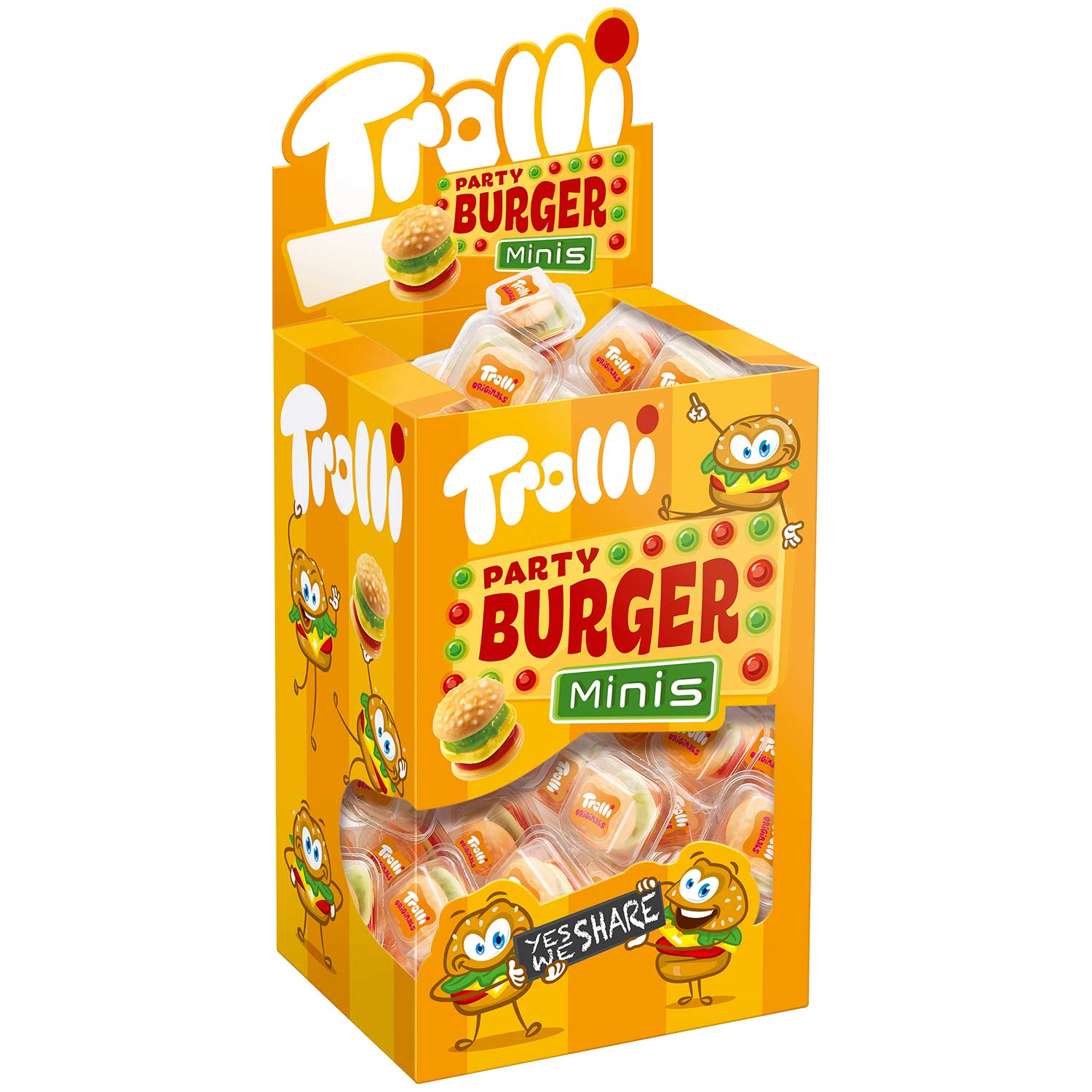 Trolli Żelki Party Burger Minis 80x10g Z Niemiec