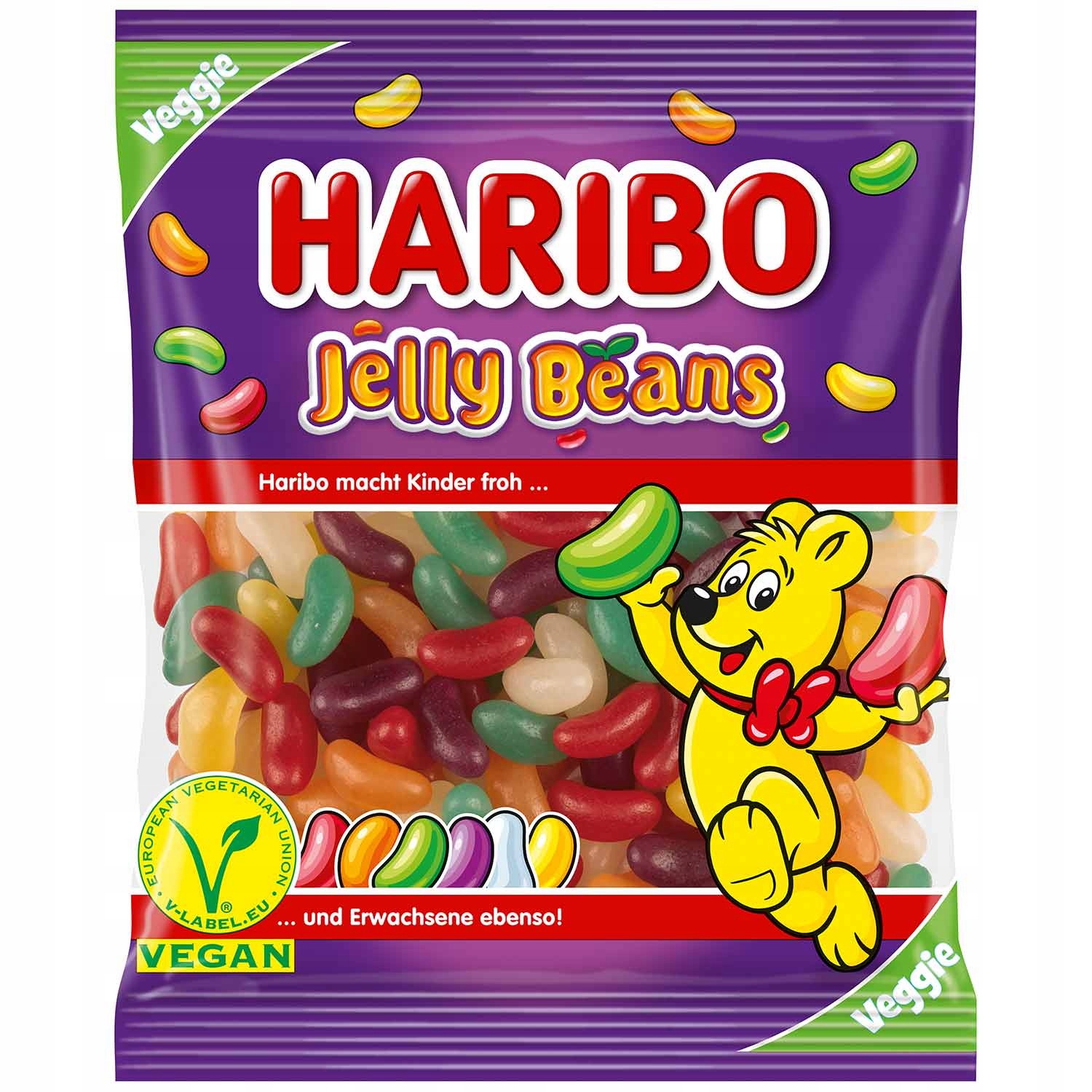 Żelki Wege jelly Beans Haribo 160 g Z Niemiec