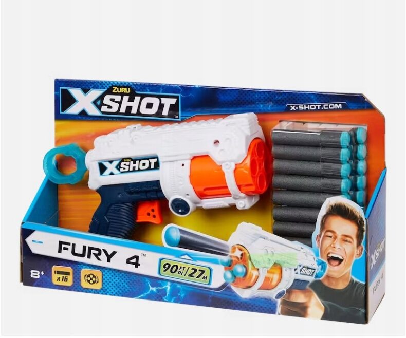 Pistolet Na Strzałki Piankowe Zuru X-Shot Fury 4