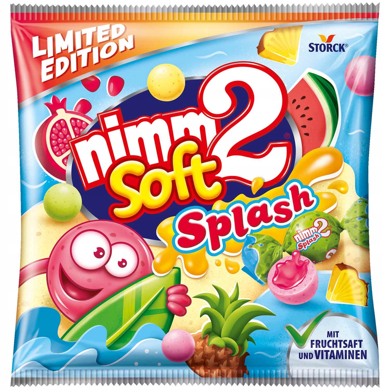 Cukierki Musujące Nimm2 Soft Splash Storck 240g DE