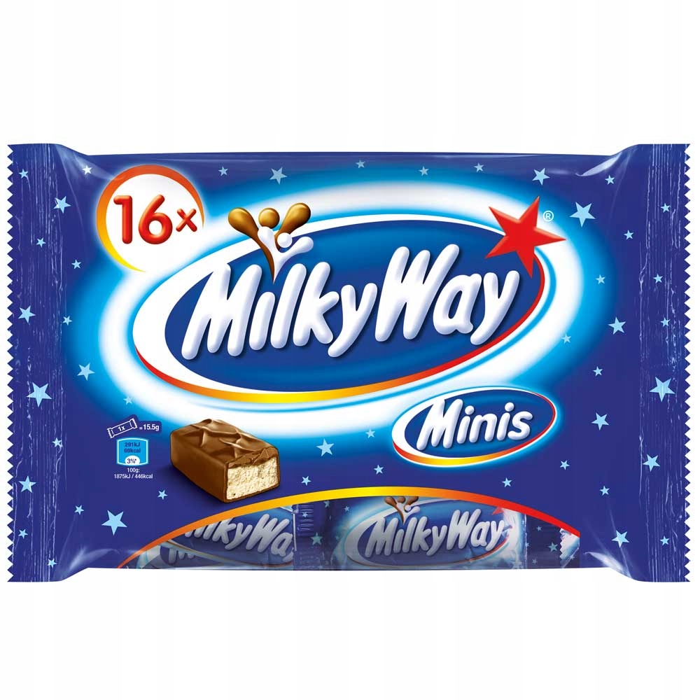 Milky Way Mini Batoniki 16szt Czekolada 265g DE