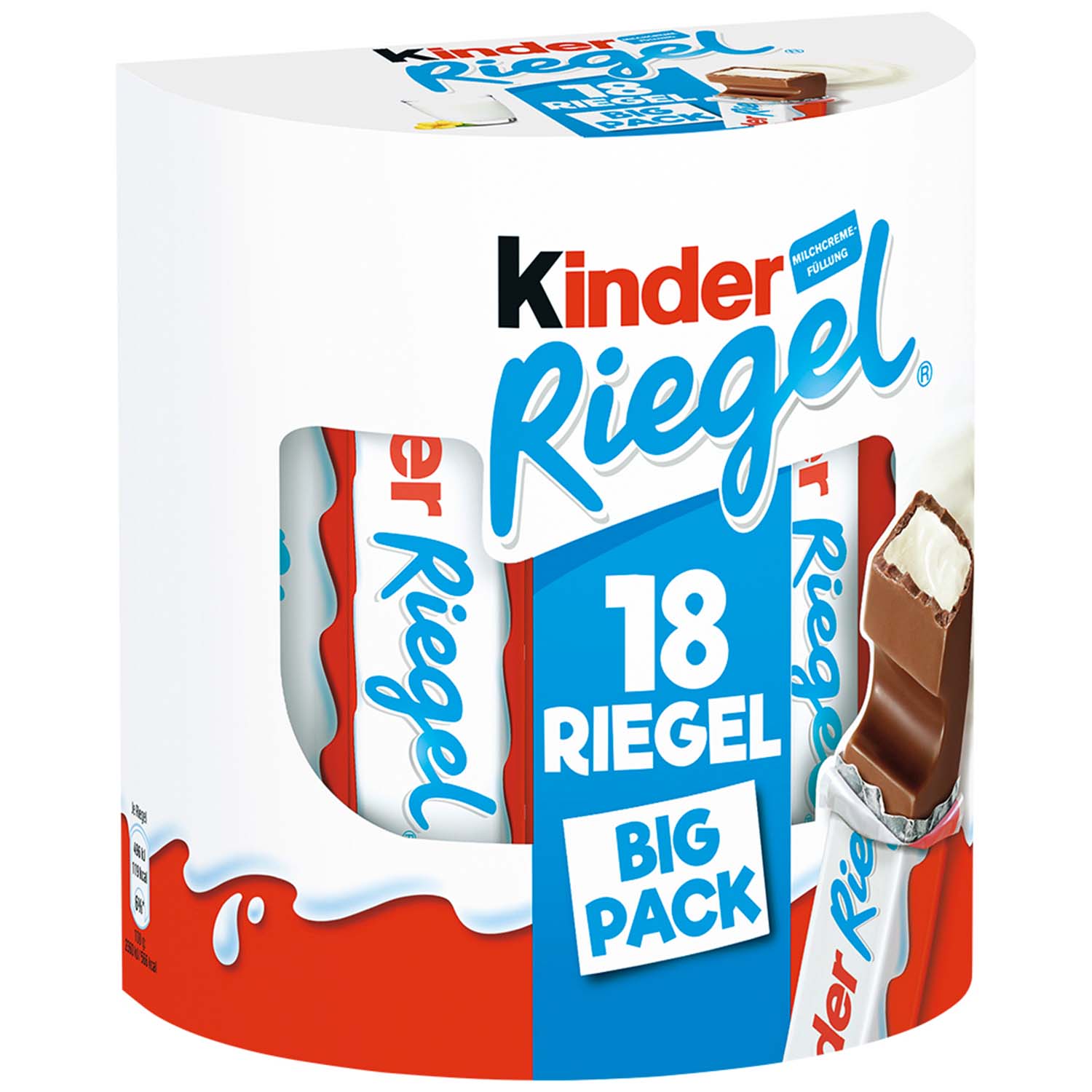 Kinder Baton Riegel Duża Paczka 18x21g=378g DE