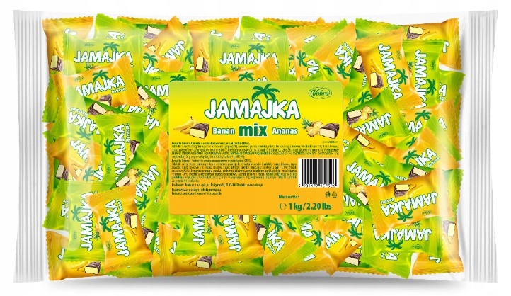 Cukierki Vobro Jamajka Smak Banana Ananas 1000 g