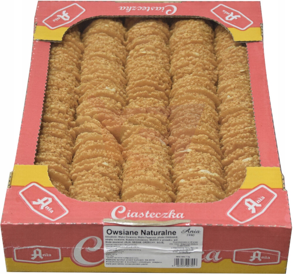 Ciasteczka Ciastka Ania Owsiane Naturalne 1kg