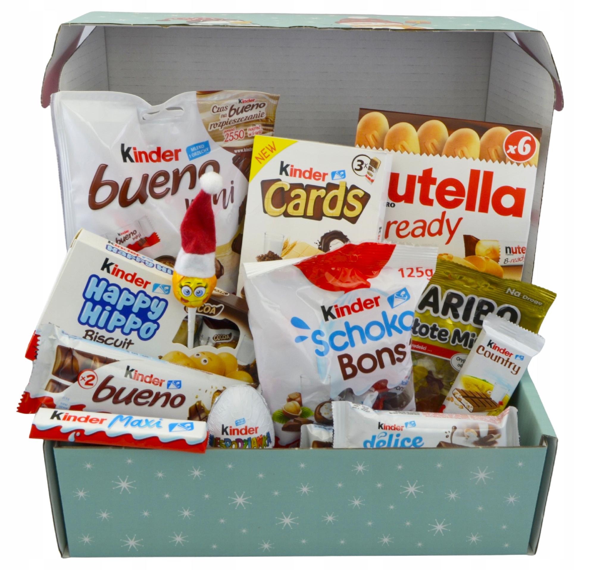 Mega Mikołajowa Paczka Słodyczy Kinder na Święta