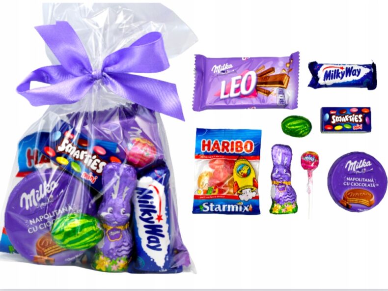 Zestawy Słodyczy Milka na Prezent zajączek jajko ŚWIĘTA WIELKANOC PACZKi