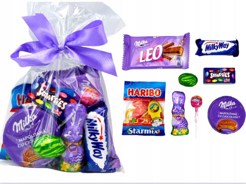 Zestawy Słodyczy Milka na Prezent zajączek jajko ŚWIĘTA WIELKANOC PACZKi