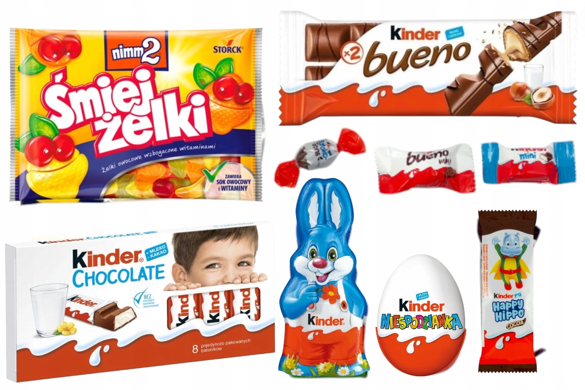 Kinder paczka słodycze dla dzieci Wielkanoc Święta prezent królik 55g