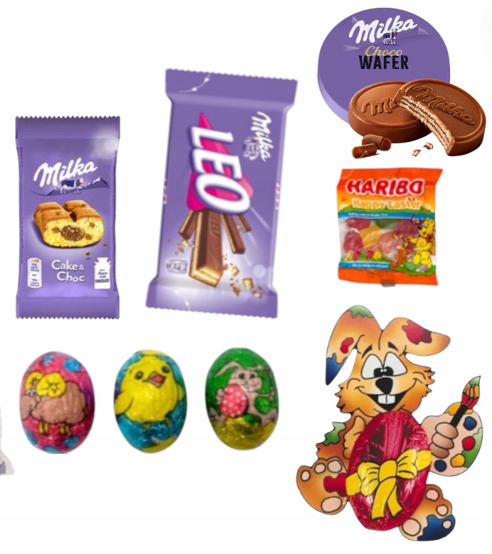 Świąteczne Paczki Milka Słodycze na Święta Wielkanocne dla dzieci Wielkanoc