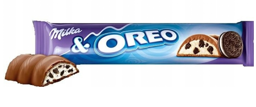 Milka Oreo Baton w mlecznej czekoladzie z nadzieniem Waniliowym Batonik 37g