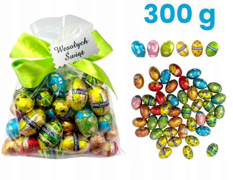 Jajka 300g prezent święta Wielkanoc jako nadziewane jajeczka Michaszki