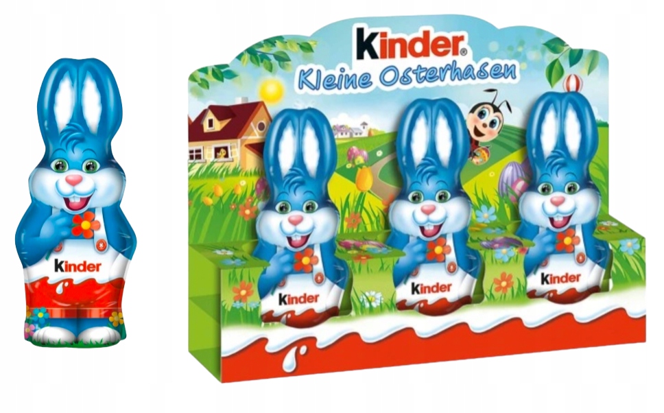 Kinder Królik Zając ŚWIĘTA Czekoladzie Figurki Wielkanoc 3x15g DE figurka