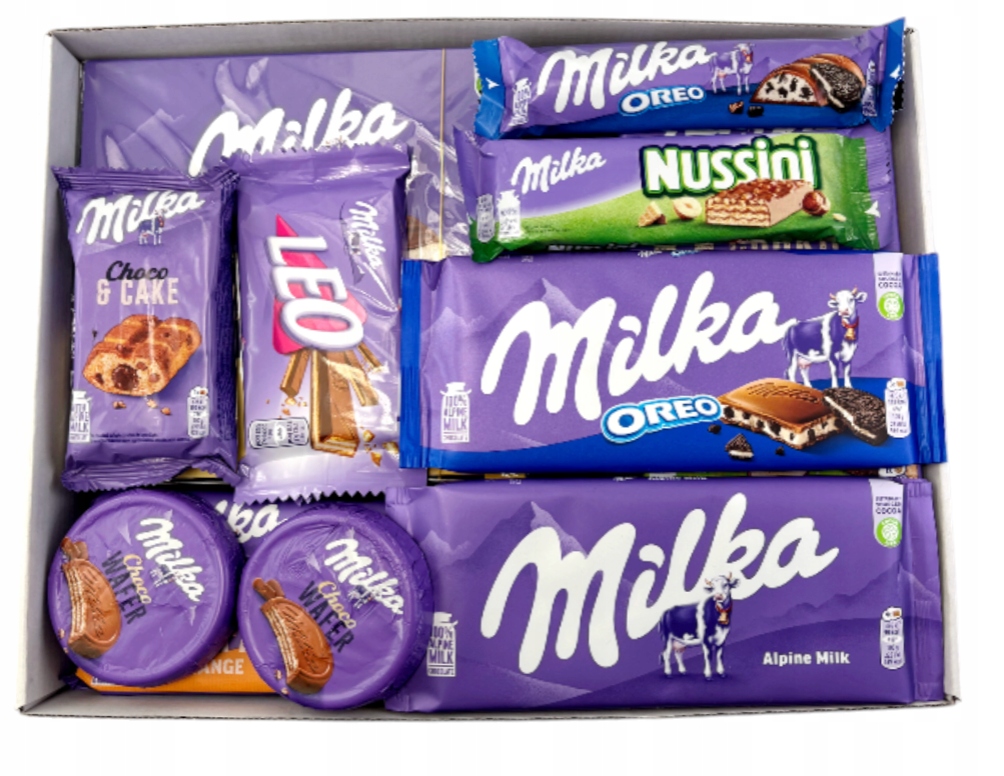 Zestaw Słodyczy Milka urodziny kosz Święta czekolada
