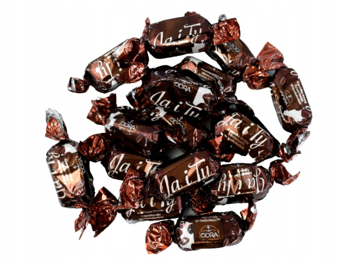 Cukierki Ja i Ty Kawowe Jogurt Śmietanka 0,5 kg kiwi nadziewane kawowe Odra