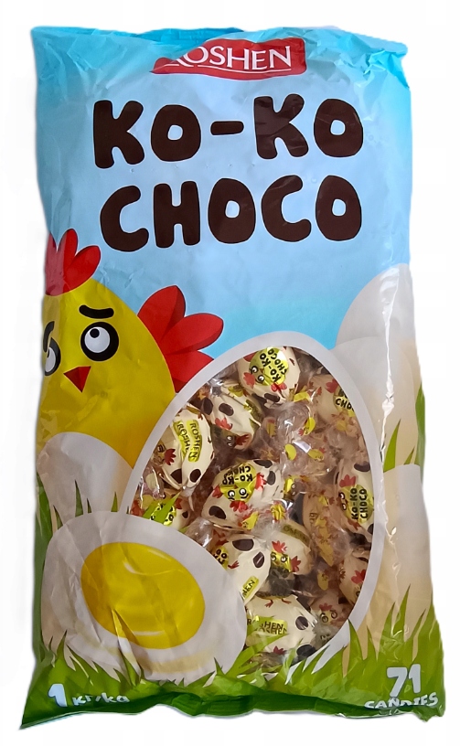 Roshen Ko-Ko Choco Cukierki Likier jajeczny 0,5 kg Wielkanoc Święta paczka
