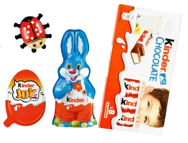 Zestaw Prezentowy Kinder dla dziecka na Wielkanoc królik Jajko Czekolada