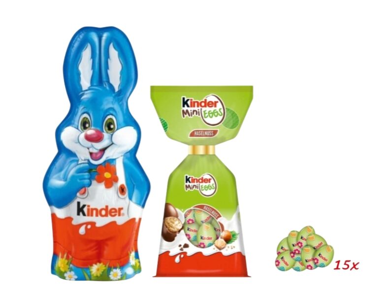 Wielkanoc jajeczka Kinder jajka królik zając Święta 55g paczka dla dzieci