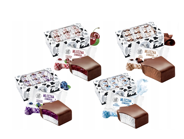 cukierki mleczna chmurka ABK ŚMIETANKOWA 500 g ptasie mleczko galaretka