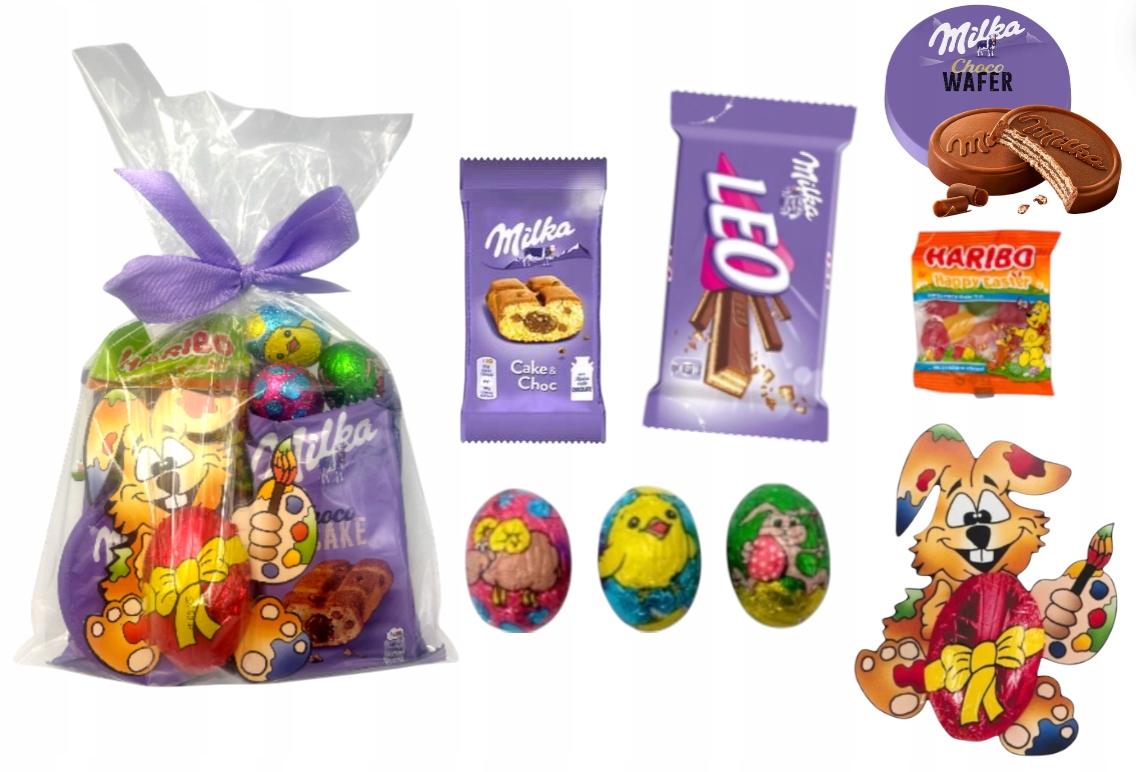 Świąteczne Paczki Milka Słodycze na Święta Wielkanocne dla dzieci Wielkanoc