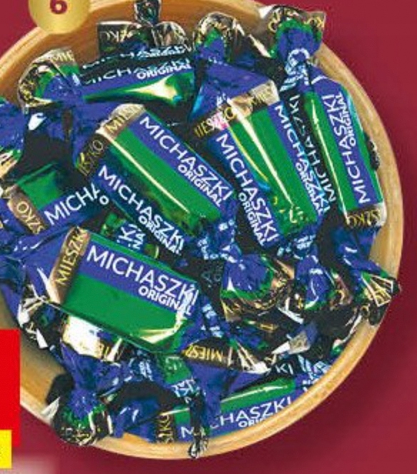 Mieszko Michaszki Cukierki Original z orzechami w czekoladzie 0,5 kg 500g