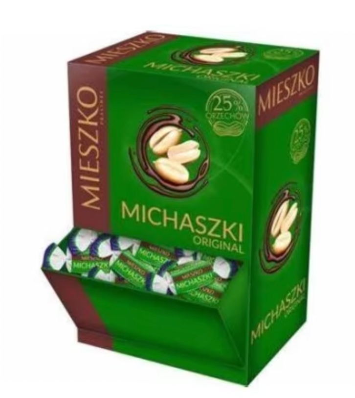 Mieszko Michaszki Cukierki w czekoladzie orzechowe 1 kg