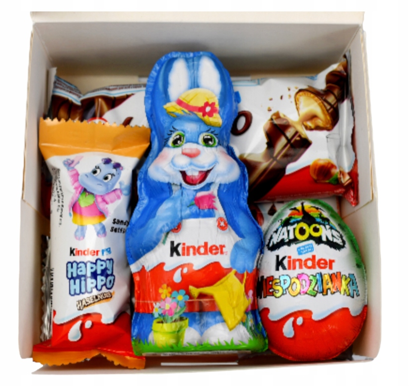 słodycze Kinder paczka Wielkanoc ŚWIĘTA ZAJĄCZEK królik jajko dla dzieci