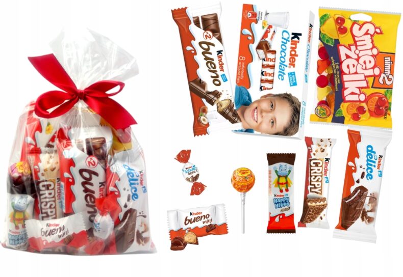 Paczka słodyczy dla dzieci Kinder urodziny prezent upominek święta zestaw