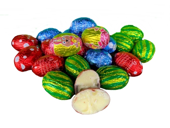Cukierki Jajka czekoladowe Nadziewane Jajeczka Wielkanoc Baron 2000g 2kg