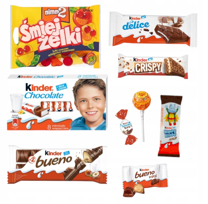 Paczka słodyczy dla dzieci Kinder urodziny prezent upominek święta zestaw