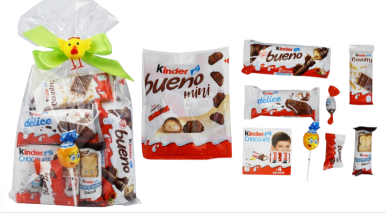 Zestaw Słodyczy Paczka Kinder Prezent Wielkanoc