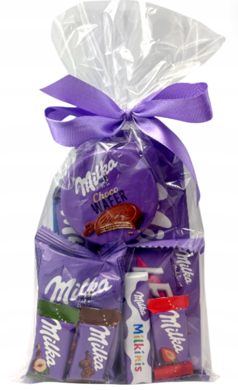 Milka zestaw paczka słodycze PREZENT dla dzieci koszyczek wielkanocny