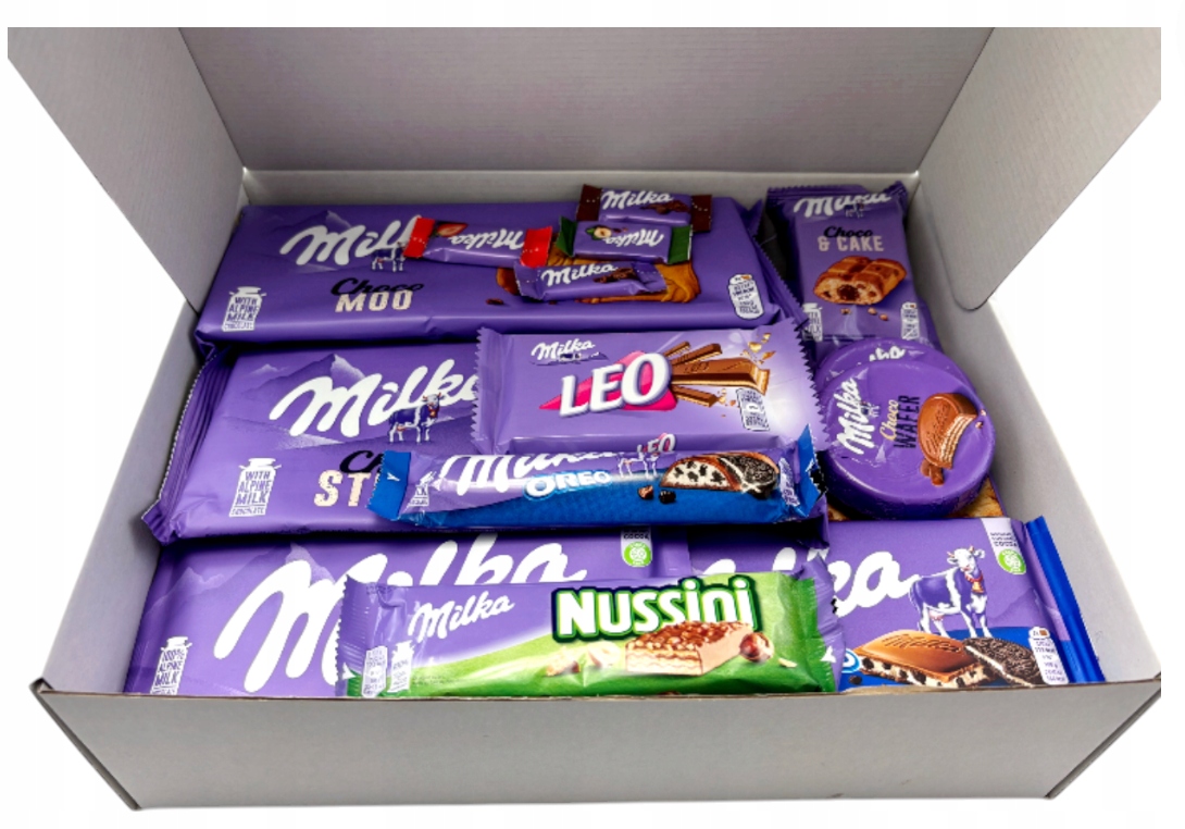 Zestaw Słodyczy Milka urodziny kosz Święta czekolada