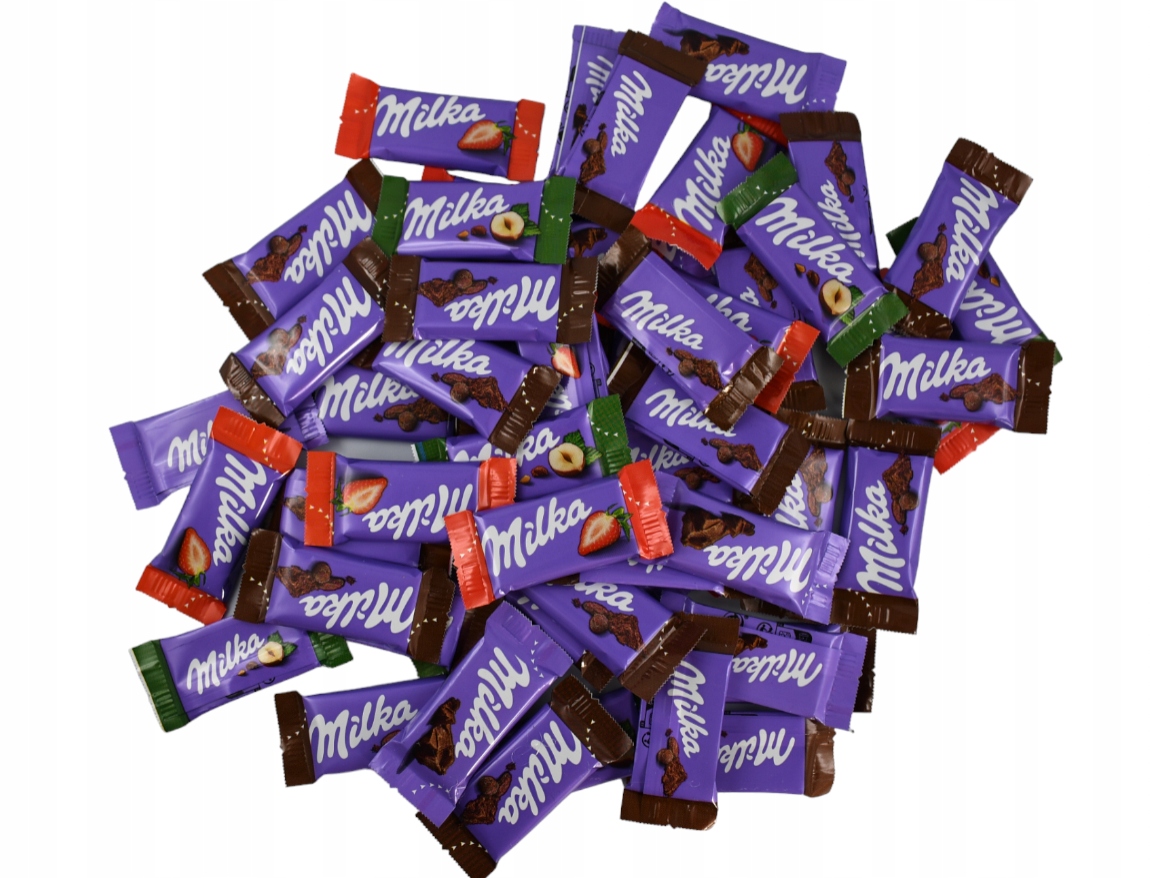 Naps Prezent UPOMINEK Czekoladki Milka 10 szt dla DZIECI ŚWIĘTA Wielkanoc