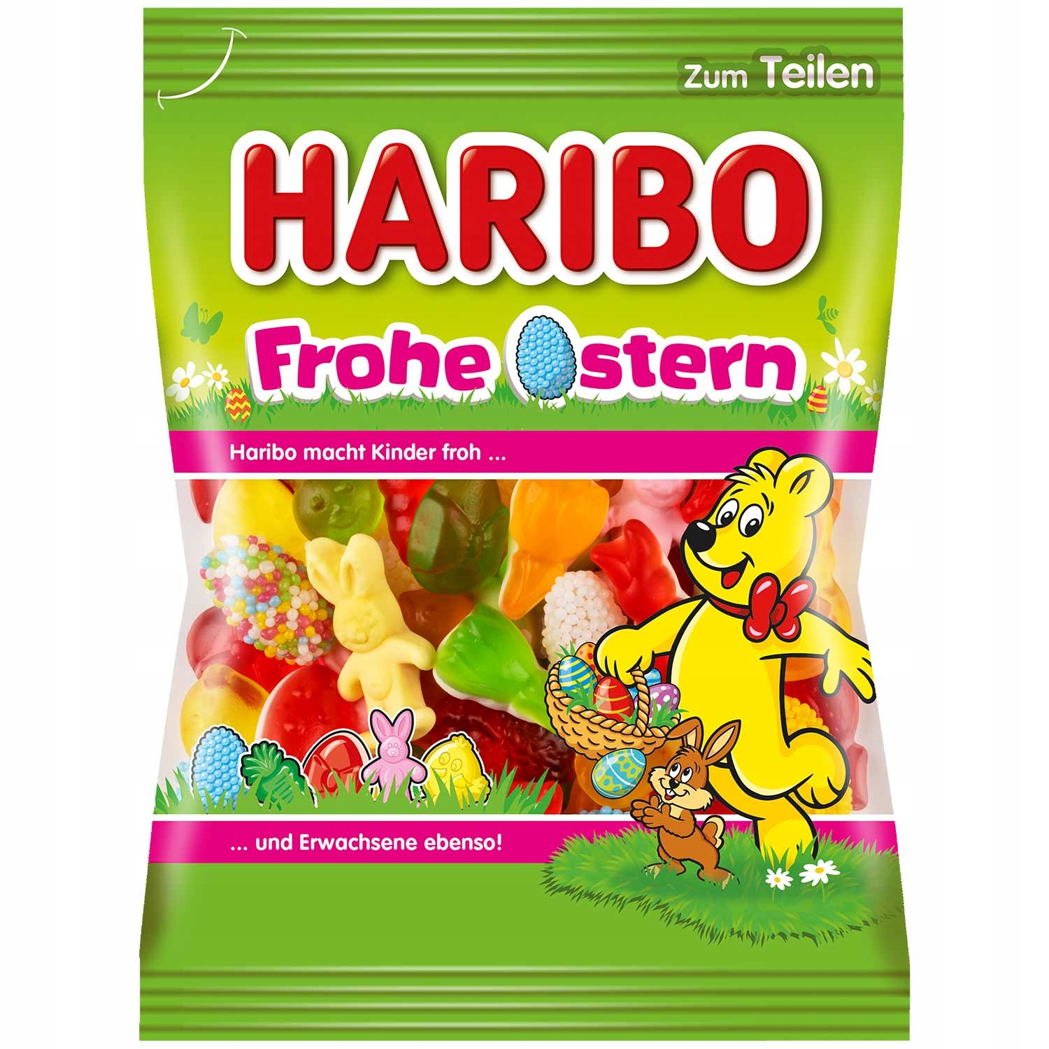 Haribo Żelki Owocowe Pianki Mix Smaków Królik Jajka Wielkanoc 200g DE