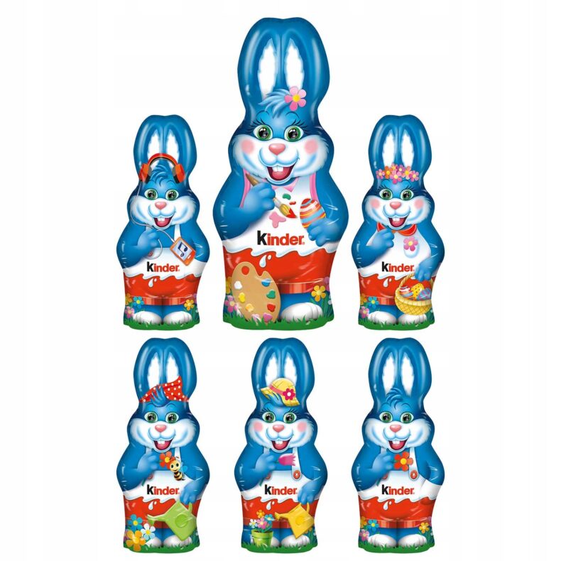 Kinder Zajączek Królik Figurka Mleczna Czekolada Do Koszyka Wielkanoc 55g