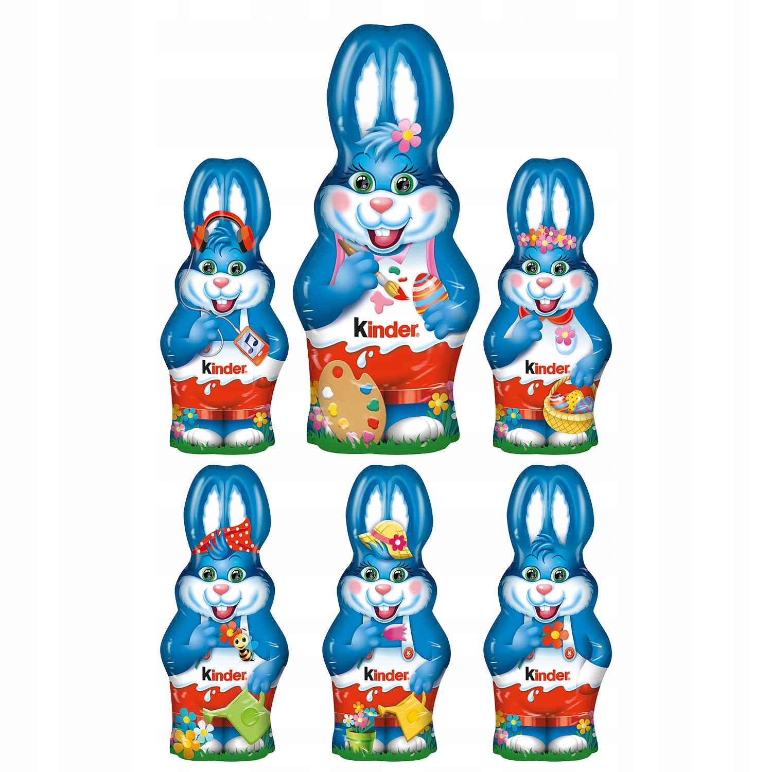 Kinder Zajączek Królik Figurka Mleczna Czekolada Do Koszyka Wielkanoc 55g